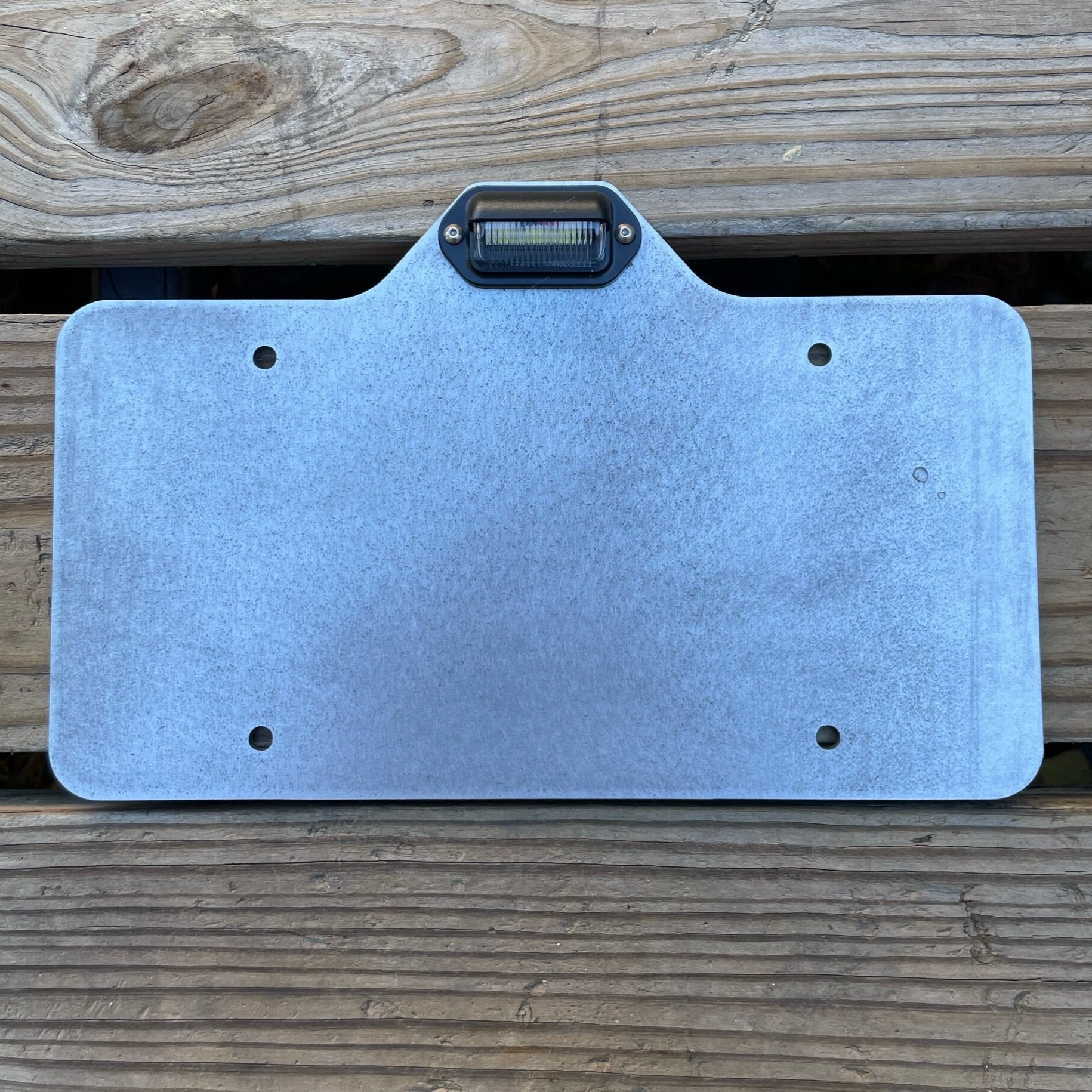 License Plate Holder Mount Trailer Flatbed RV Camper SEMI Flat Bolt On Heavy Duty Steel LED Light