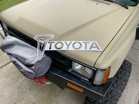 Vintage Toyota Sign Shop Wall Art Decor 80s Toyota Offroad Gift Toyota Christmas Gift Classic Pickup Truck Logo