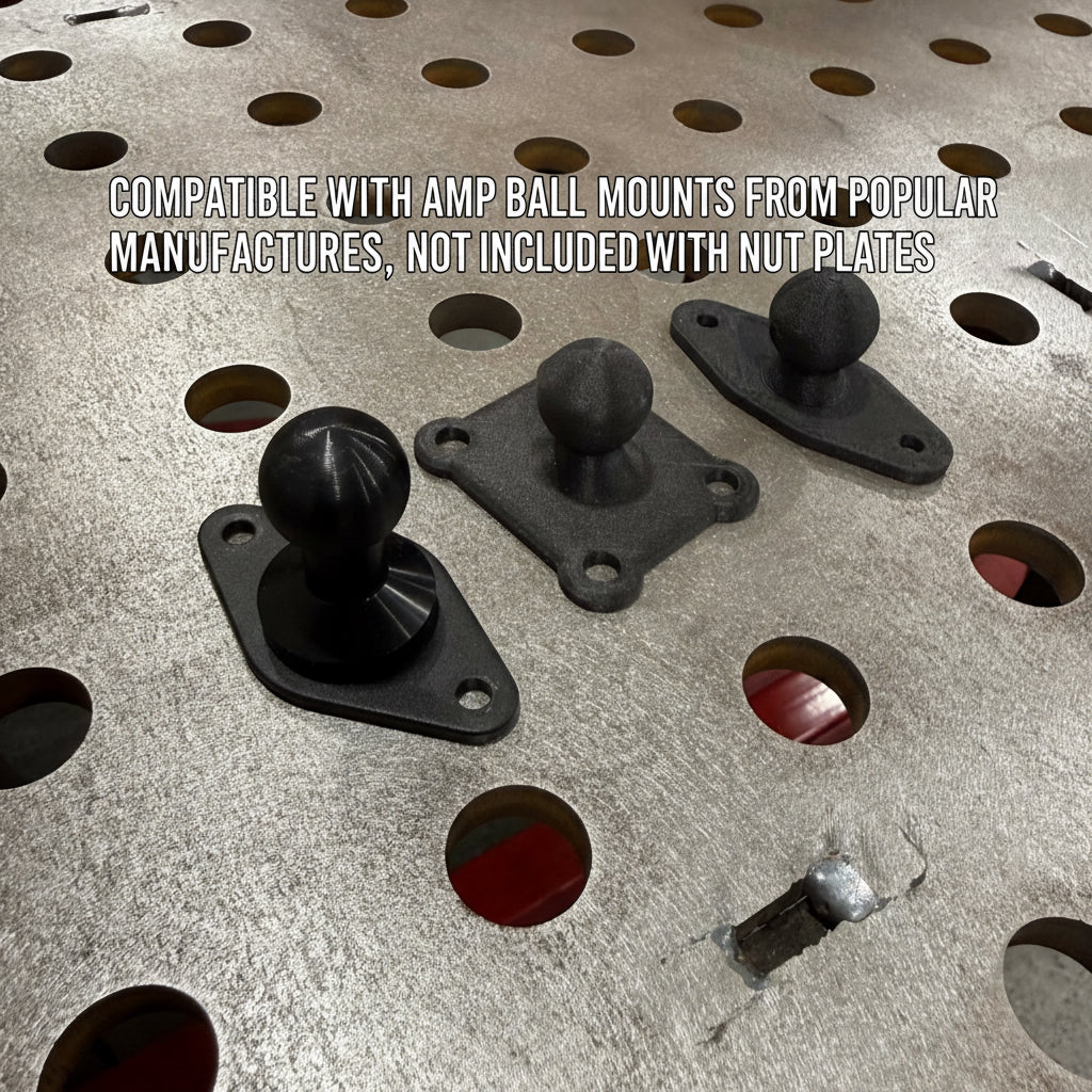AMP Ball Magnetic Nut Plates