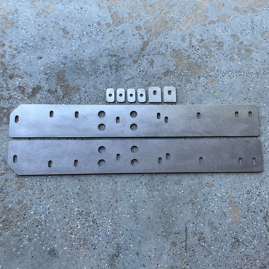 Toyota Tacoma Shortbed (16-23) Bolt on Rock Slider Frame Plate Kit