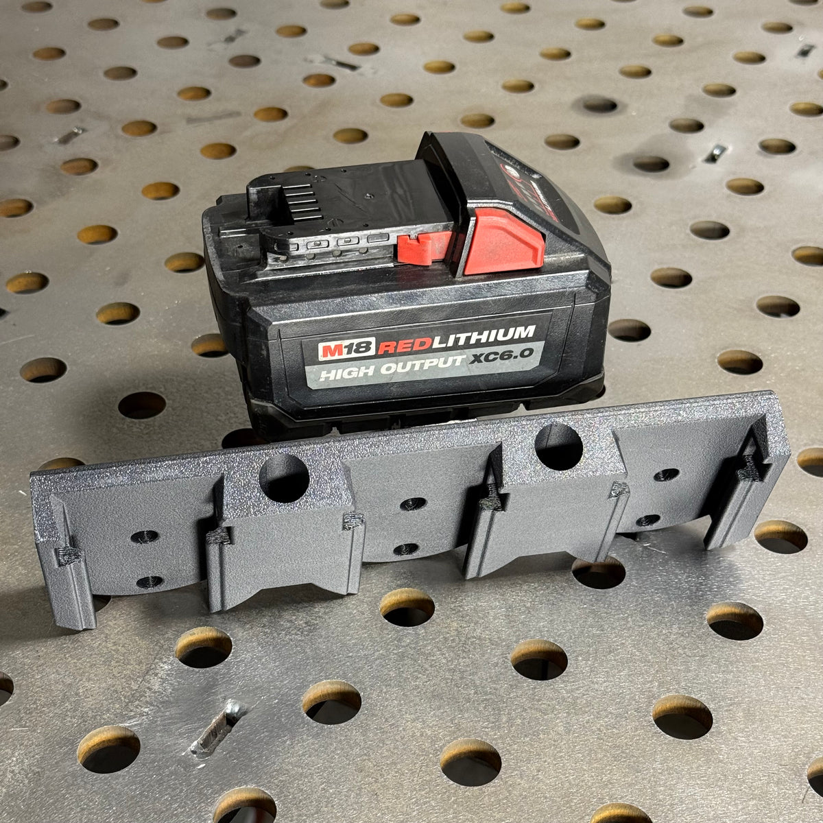 Milwaukee 3X M18 M12 Rapid Battery Charger Wall Mount Plate 20 Degree Angle For Van Truck Shop Contractor