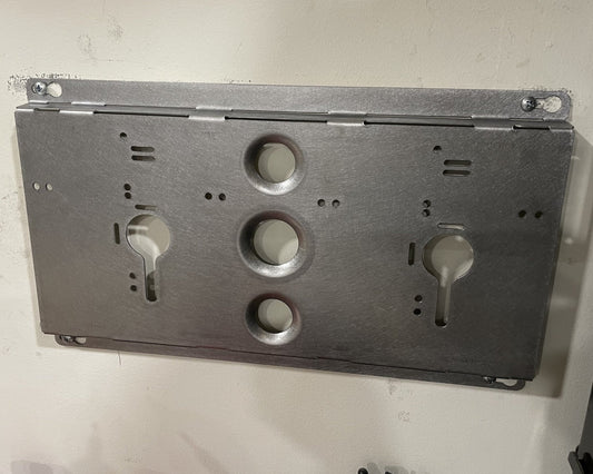 Double Charger Wall Mount Plate Milwaukee DeWalt Ridged For Van Truck Shop Contractor