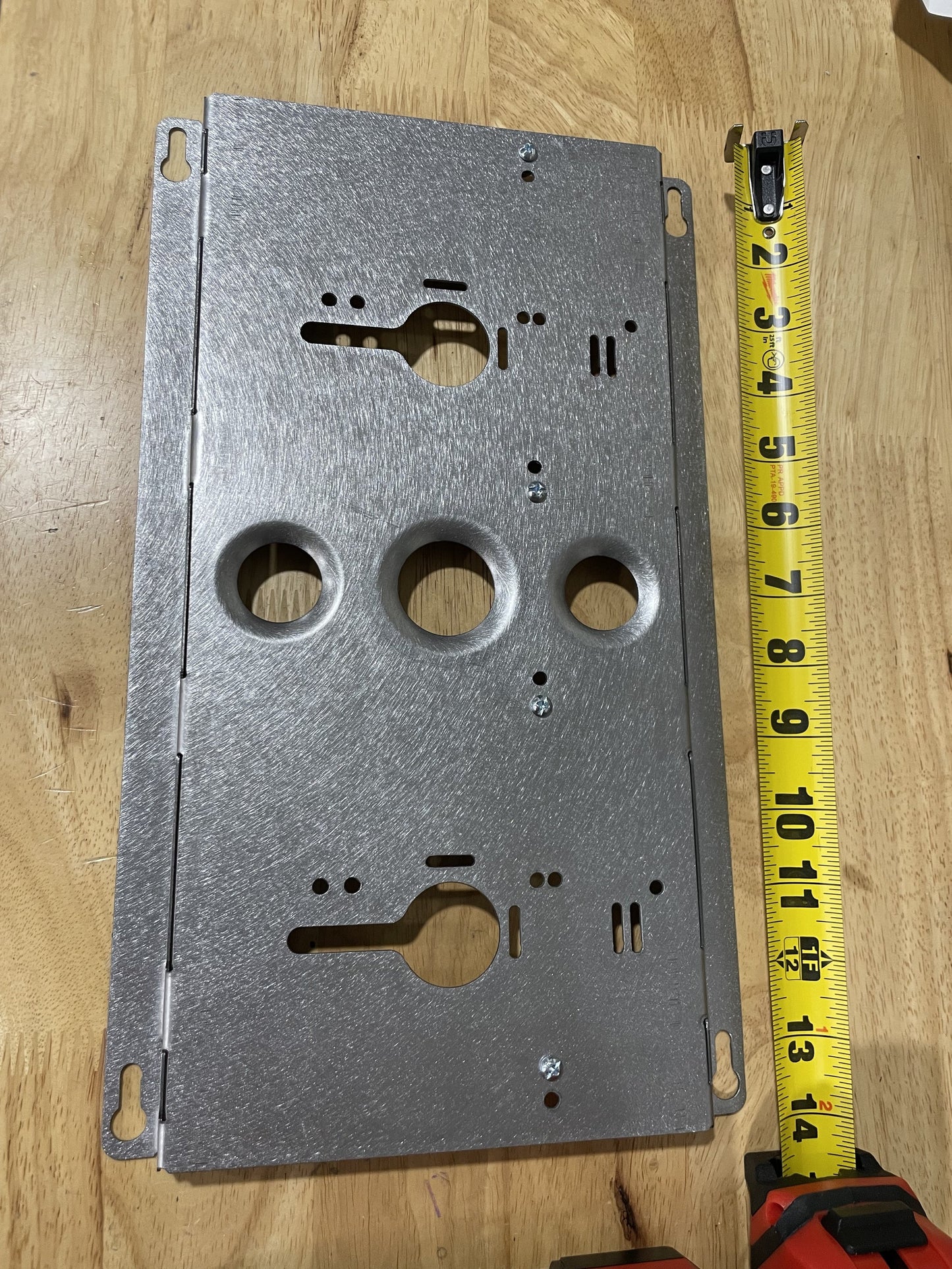 Double Charger Wall Mount Plate Milwaukee DeWalt Ridged For Van Truck Shop Contractor