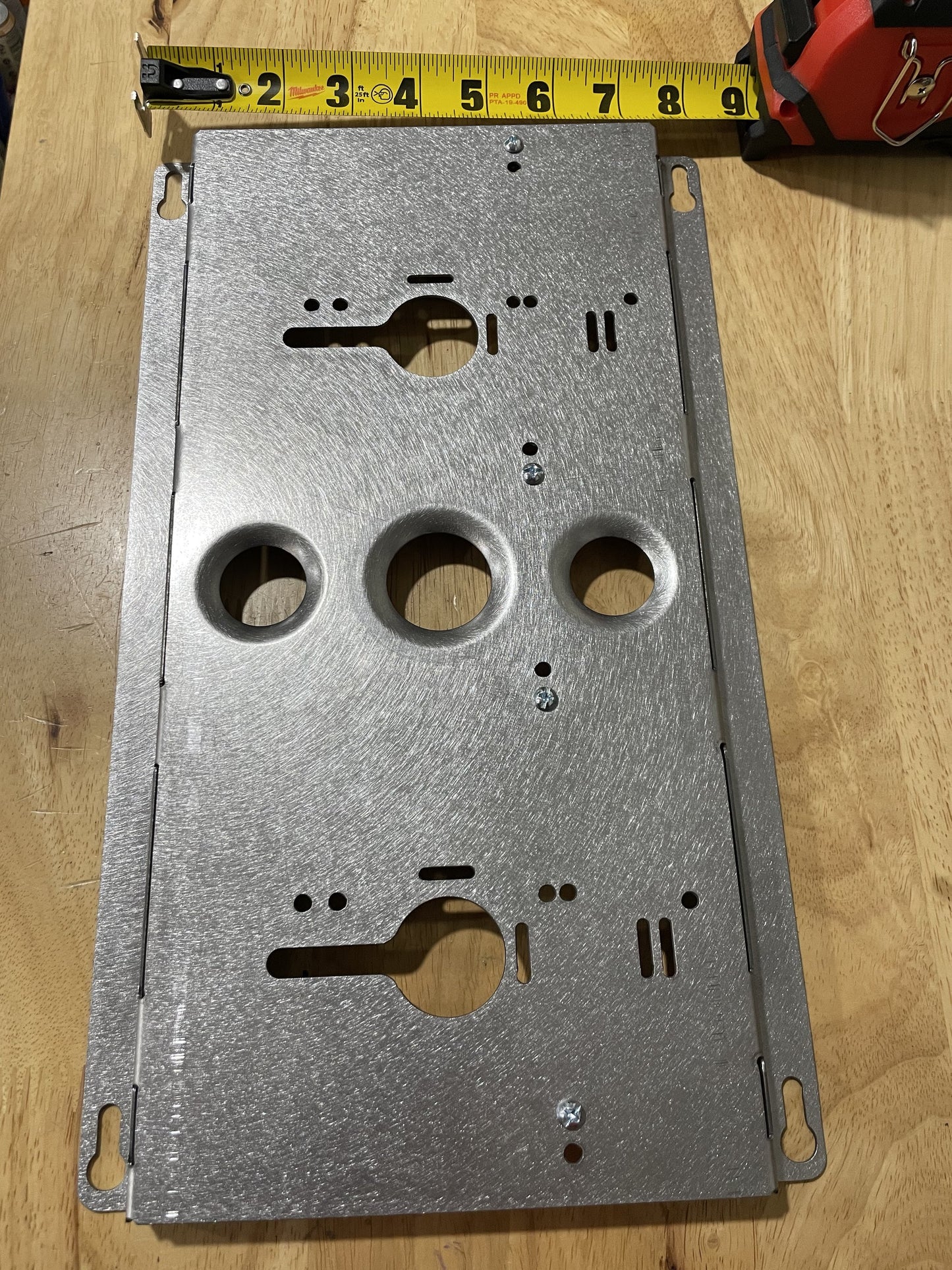 Double Charger Wall Mount Plate Milwaukee DeWalt Ridged For Van Truck Shop Contractor