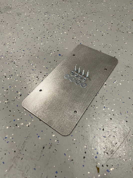 License Plate Mount Bolt On Flat Heavy Duty Steel Trailer Flatbed RV Camper