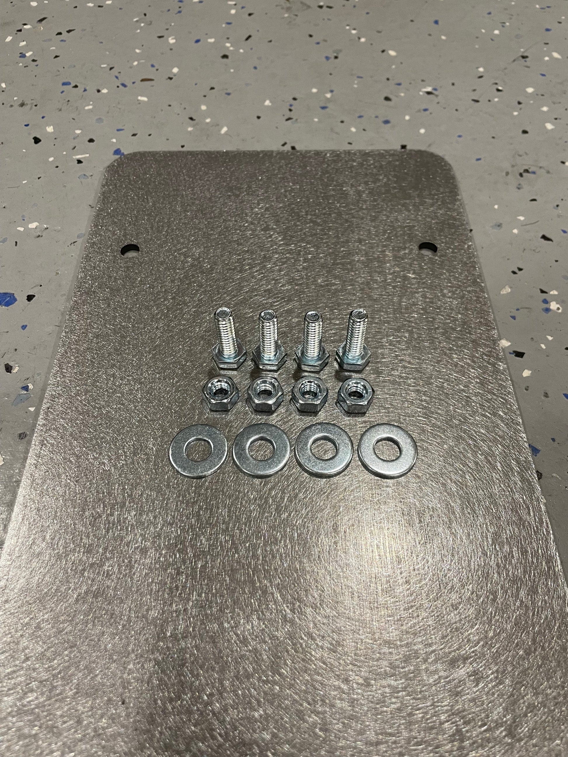 License Plate Holder Mount Trailer Flatbed RV Camper SEMI Flat Bolt On Heavy Duty Steel LED Light