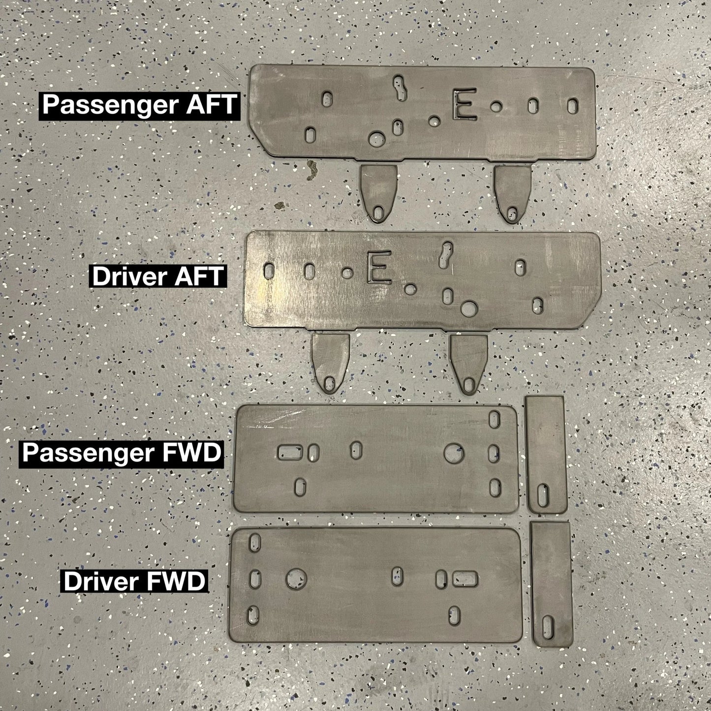 Lexus GX470 2003-2009 Rock Slider Bolt On Frame Mount Plate Sets