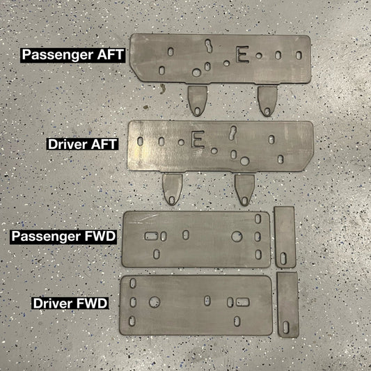 Toyota 4Runner 2003-2009 Rock Slider Bolt On Frame Mount Plate Sets