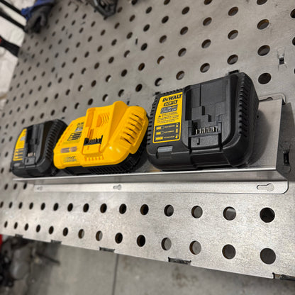 DeWalt 3X Battery Charger Wall Mount Plate 20 Degree Angle For Van Truck Shop Contractor