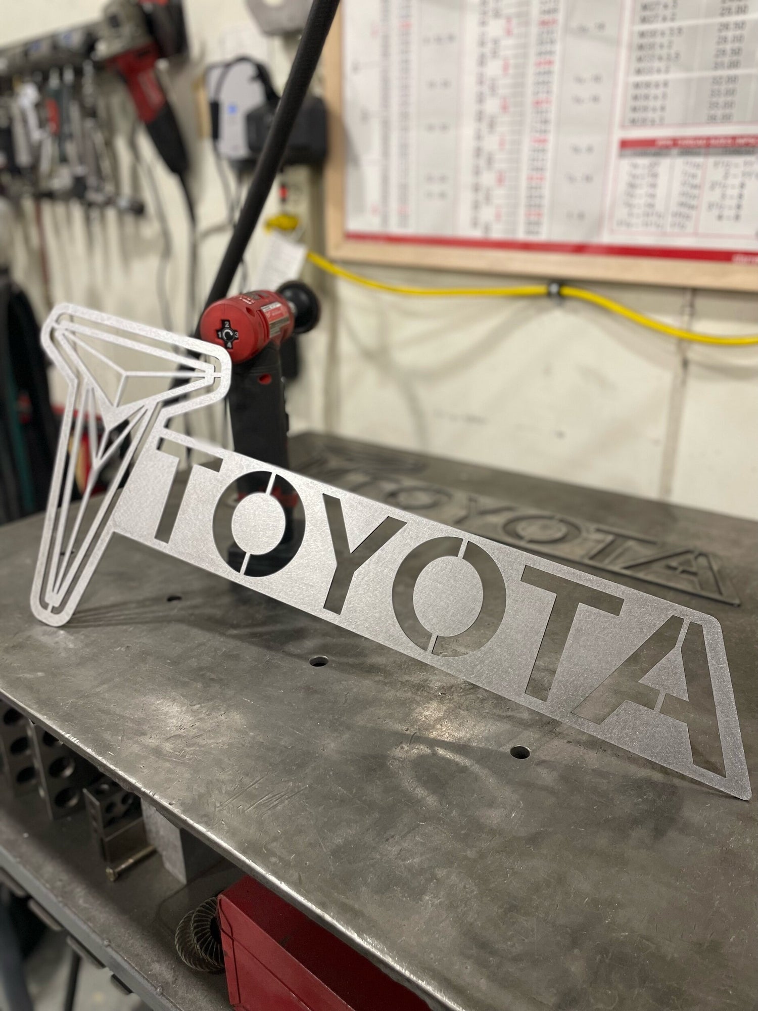Vintage Toyota Sign Shop Wall Art Decor 80s Toyota Offroad Gift Toyota Christmas Gift Classic Pickup Truck Logo
