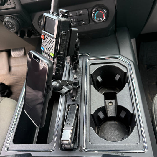 2017–2020 Ford Raptor Gen2 Center Console Phone & Device Mount