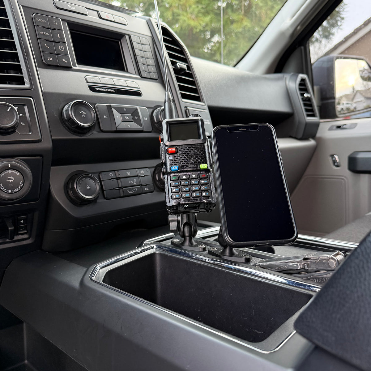 2015–2020 Ford F-150 Center Console Phone & Device Mount