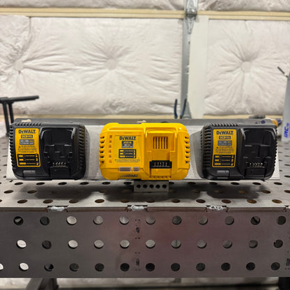 DeWalt 3X Battery Charger Wall Mount Plate 20 Degree Angle For Van Truck Shop Contractor