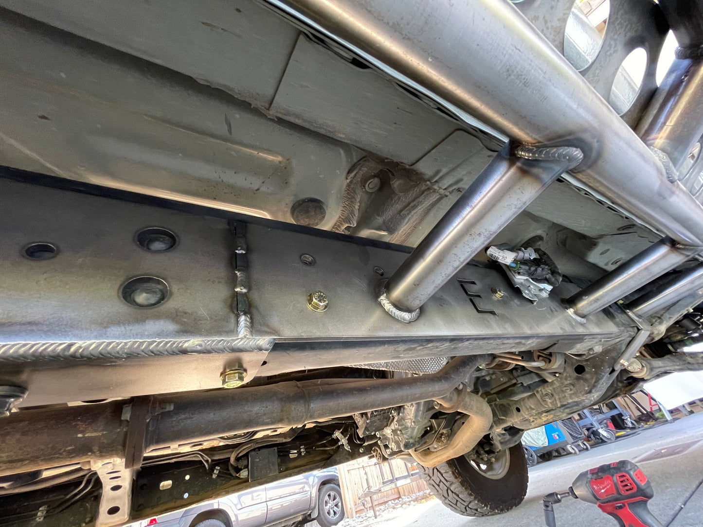 Toyota Tacoma Longbed (16-23) Bolt on Rock Slider Frame Plate Kit