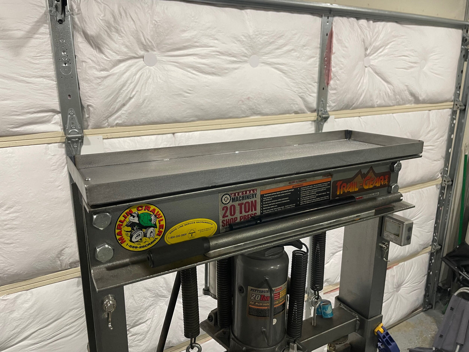 Upper Tool Tray Bolt on - Harbor Freight 20 Ton Press