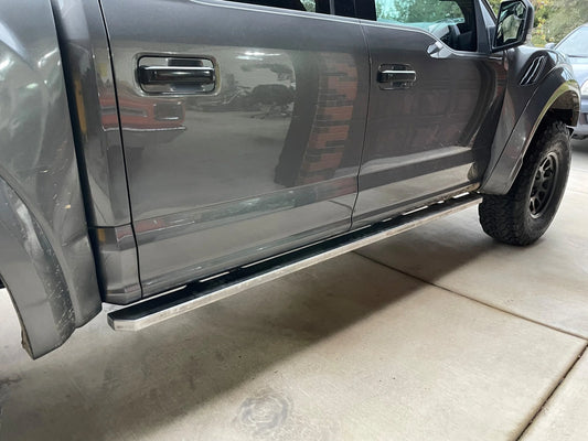 RAPTOR/Ford F-150 Rock Slider Steps (2015-20) SuperCrew 4 Door