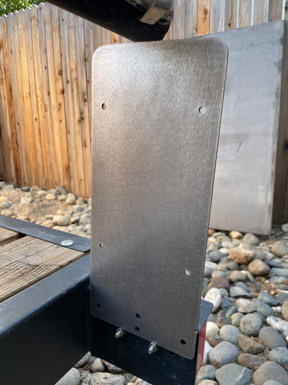 Flat Mount License Plate Holder Trailer Flatbed RV Heavy Duty Steel