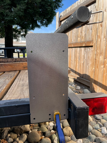 Flat Mount License Plate Holder Trailer Flatbed RV Heavy Duty Steel