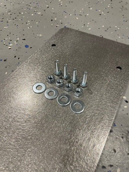License Plate Mount Bolt On Flat Heavy Duty Steel Trailer Flatbed RV Camper